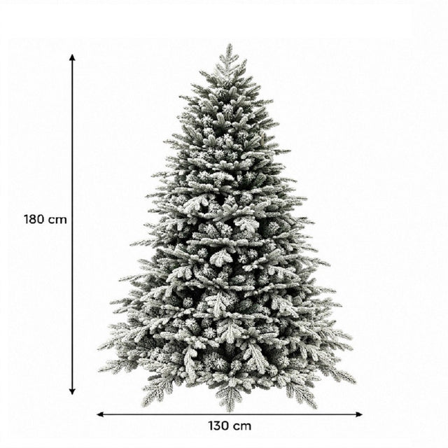 Albero di Natale Cortina Floccato 180 cm 943 Rami
