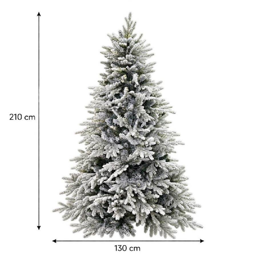 Albero di Natale Cortina Floccato 210 cm 1385 Rami