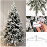Albero di Natale Cortina Floccato 240 cm 1763 Rami - immagine 3