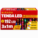 Tenda 192 Led Multicolor 3X1 mt - immagine 3