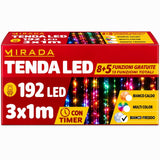 Tenda 192 Led Bianco Freddo 3X1 mt - immagine 3