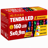 Tenda 160 Led Multicolor 5X0,9 mt
