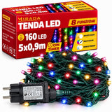 Tenda 160 Led Multicolor 5X0,9 mt - immagine 2