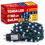 Tenda 160 Led  Bianco Freddo 5X0,9 mt - immagine 2