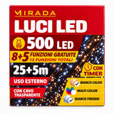 Luci di Natale 500 Led Bianco Caldo/Freddo - immagine 3