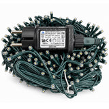 Luci di Natale 500 Led Bianco Caldo/Freddo Cavo Verde - immagine 4
