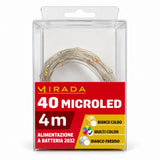 Luci 40 Microled Multicolor a Batteria 4 mt