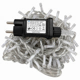 Luci di Natale 300 Led Bianco Caldo Cavo Trasparente - immagine 4