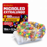 Luci 180 Microled Multicolor a Batteria 18 mt - immagine 2
