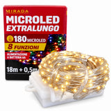 Luci 180 Microled Bianco Caldo a Batteria 18 mt - immagine 2