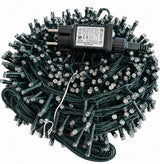 Luci di Natale 1500 Led Bianco Freddo Cavo Verde - immagine 4