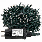 Luci di Natale 1000 Led Bianco Caldo Cavo Verde - immagine 4
