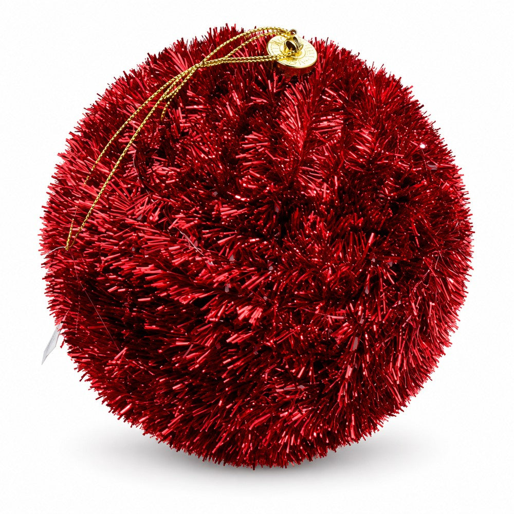 Palla di Natale Decorativa Rossa Con luci
