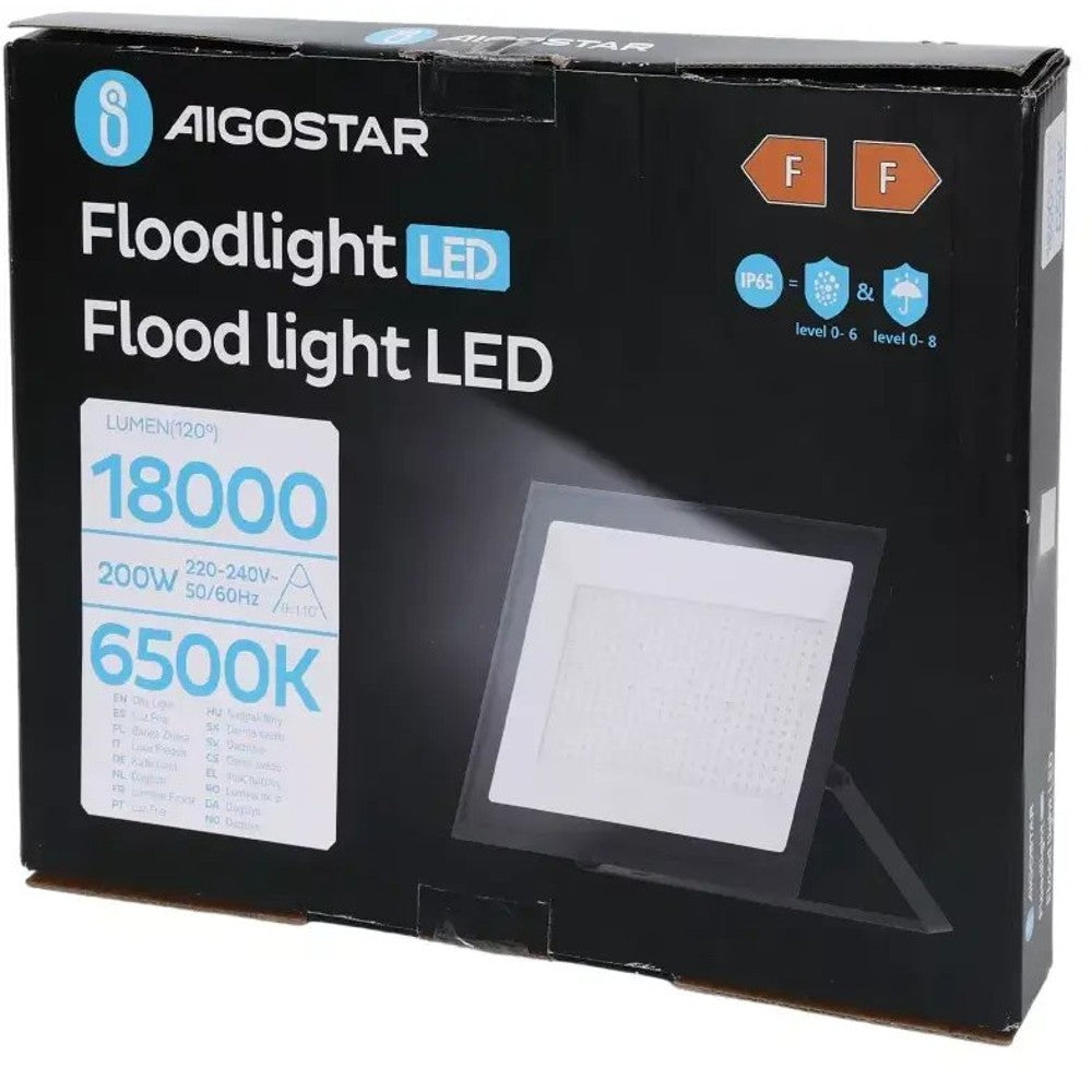 PROIETTORE FARO LED 200W 6500K 25CM NERO - immagine 2