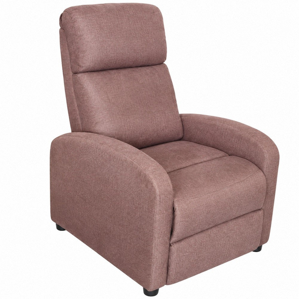 Poltrona Recliner in Tessuto Marrone