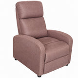 Poltrona Recliner in Tessuto Marrone
