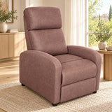 Poltrona Recliner in Tessuto Marrone - immagine 2