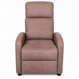 Poltrona Recliner in Tessuto Marrone - immagine 3