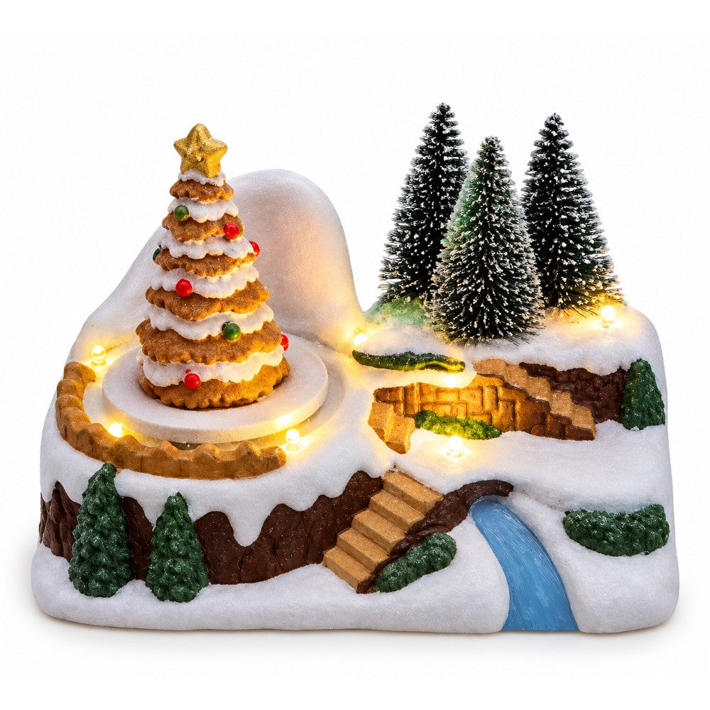 Giostrina Villaggio Natalizio Assortita 18x11x13 cm - immagine 3