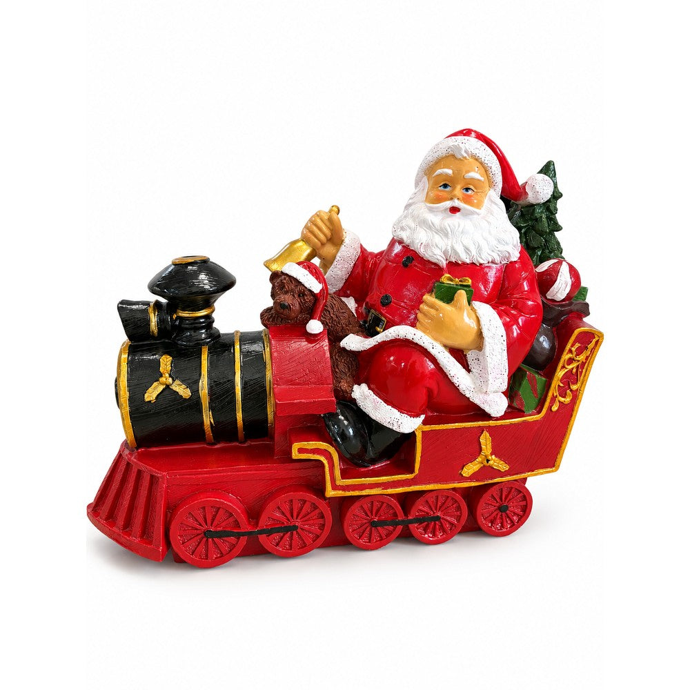 Babbo Natale con Treno Decorazione Natalizia