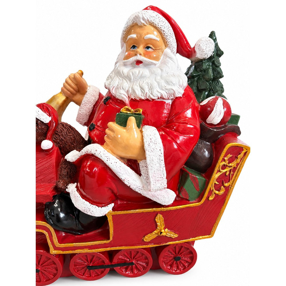 Babbo Natale con Treno Decorazione Natalizia - immagine 3