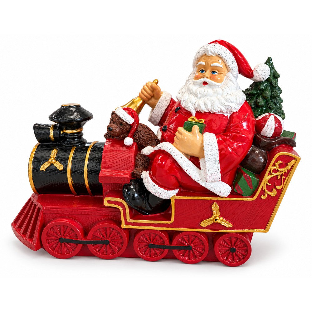 Babbo Natale con Treno Decorazione Natalizia - immagine 4