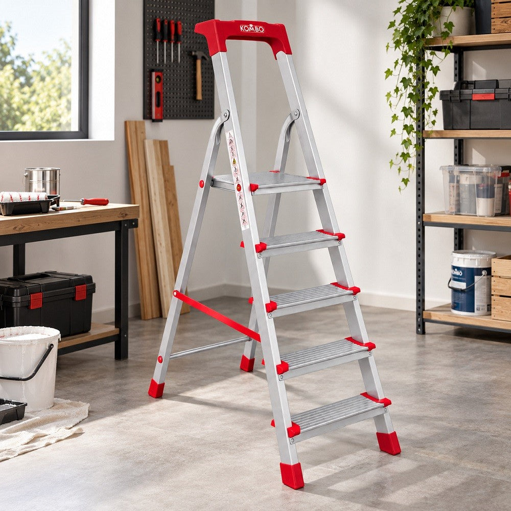 Scala di Alluminio 5 Gradini Kombo - immagine 2
