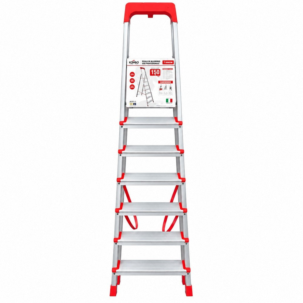 Scala in Alluminio 7 Gradini Kombo - immagine 3