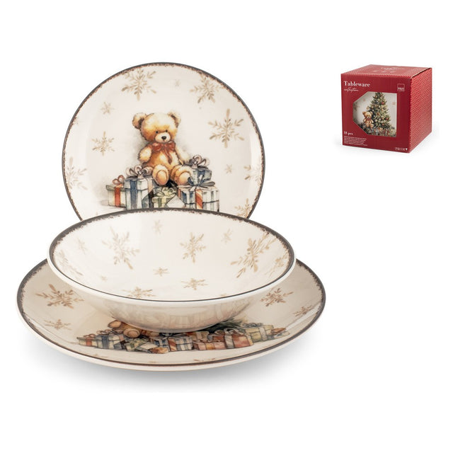 NATALE SERVIZIO TAVOLA 18PZ MAJESTIC