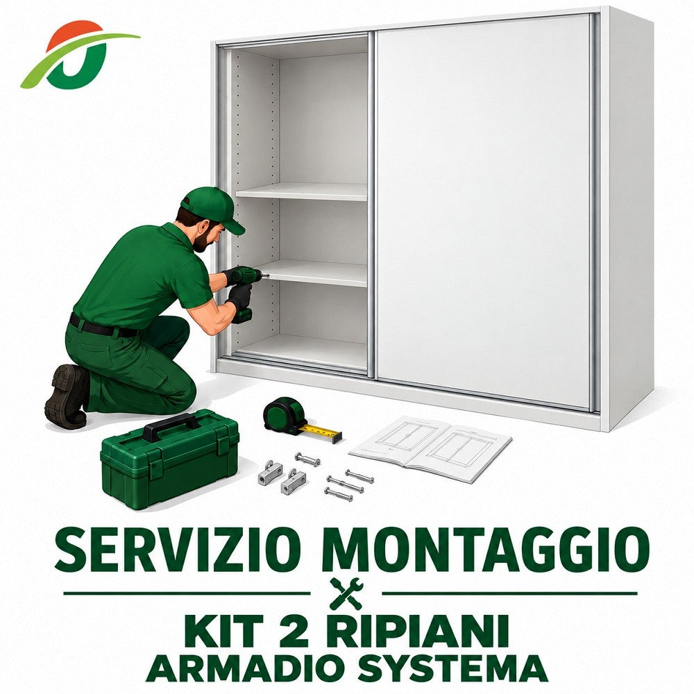 Montaggio Kit 2 Ripiani Armadio Systema
