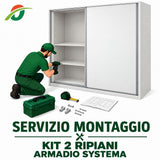 Montaggio Kit 2 Ripiani Armadio Systema