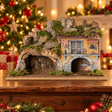 Paesaggio Presepe con Casa e Grotta - immagine 2