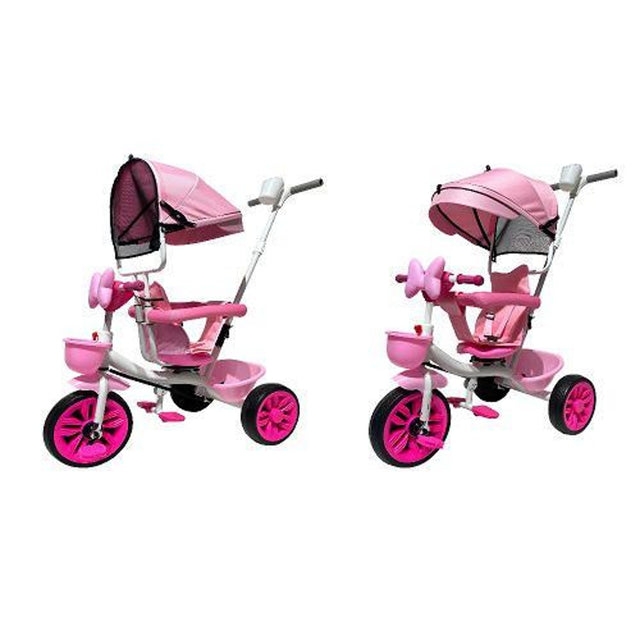 BABY TOON TRICICLO PINK METALLO SEDILE GIREVOLE