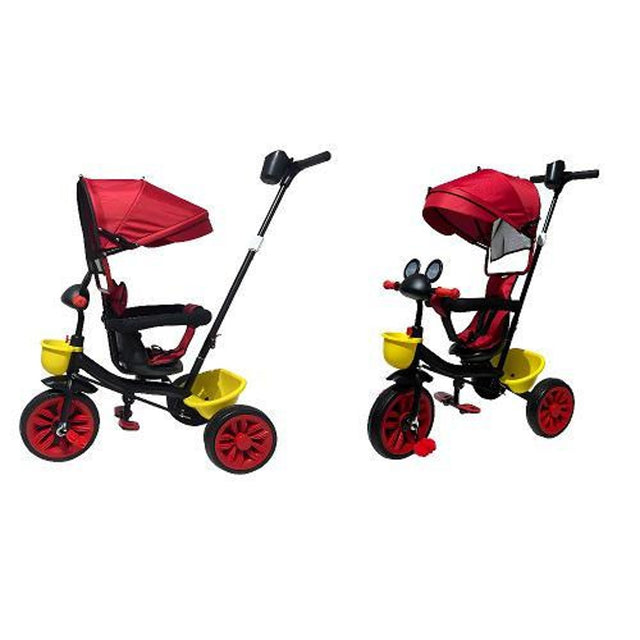 BABY TOON TRICICLO RED METALLO SEDILE GIREVOLE