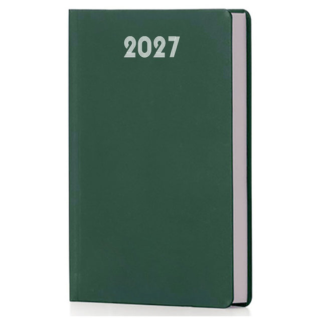 Agenda Giornaliera 2027 15x21 cm Verde Scuro