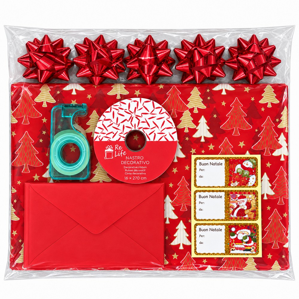 Kit Incarto Regalo Natalizio 26 pz - immagine 4