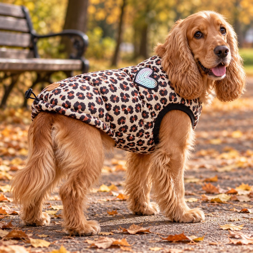 Cappotto Imbottito per Cani Cheetah 40 cm - immagine 2