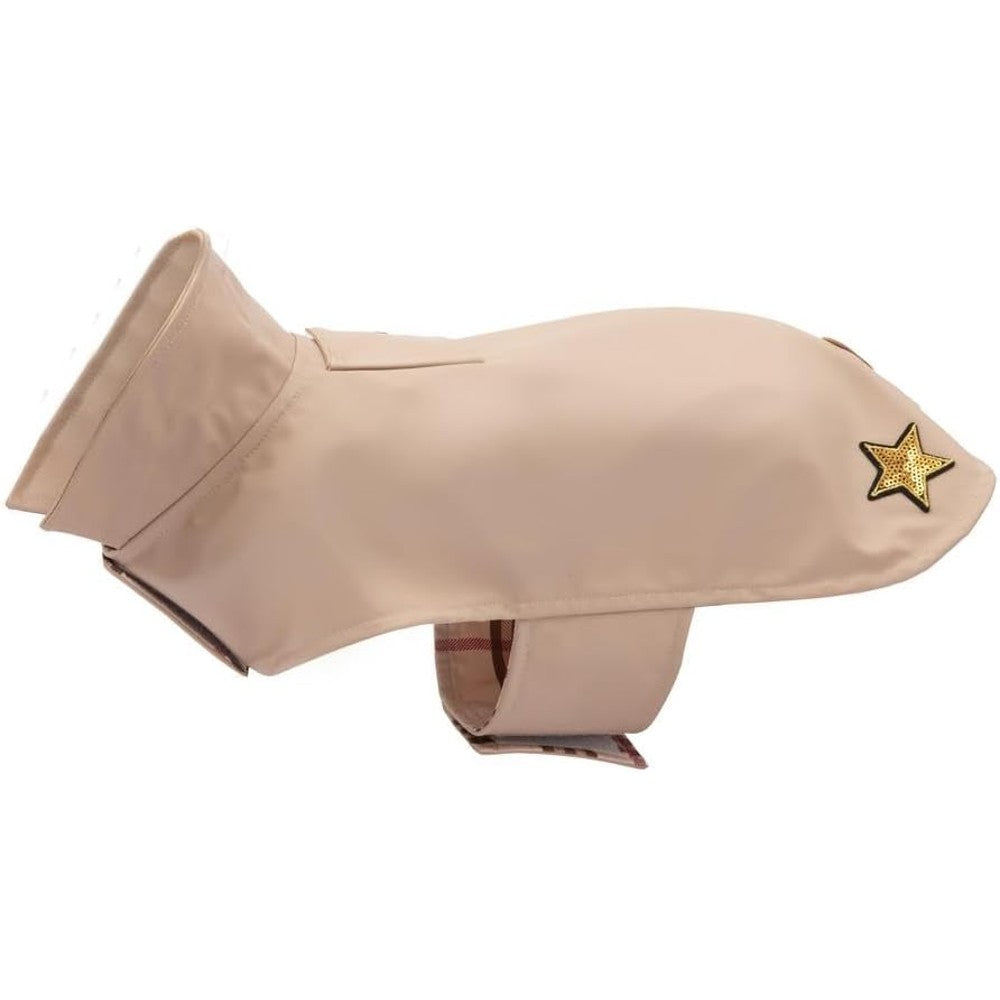 Impermeabile Per Cani Beige Classico 35 cm