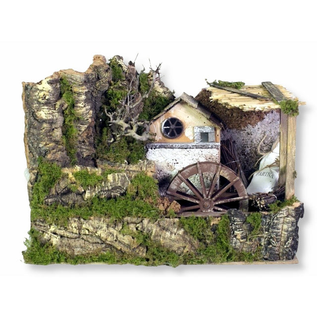 Mulino ad acqua con pompa 33x18x25 cm