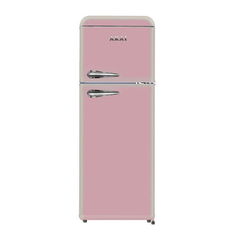 immagine-1-akai-frigo-vintage-rosa-doppia-porta-akai-classe240-ean-8056746665999