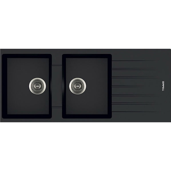 immagine-1-apell-lavello-2-vasche-116x50-nero-ean-8053369624204