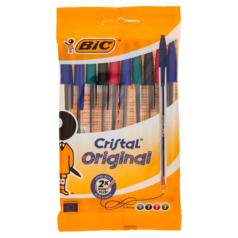 immagine-1-bic-italia-penna-bic-cristal-media-10-pezzi-assorti-ean-3086123700574
