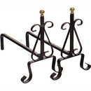 immagine-1-casa-del-ferro-coppia-alari-piccoli-33cm-nero-094-1087-ean-9972016246653