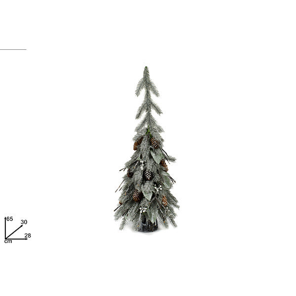 immagine-1-due-esse-christmas-albero-innevato-cpigne-65cm-dy2140-ean-8053482096513