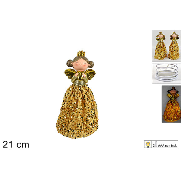 immagine-1-due-esse-christmas-angelo-21cm-cabito-paillettes-oro-ean-8053482066967