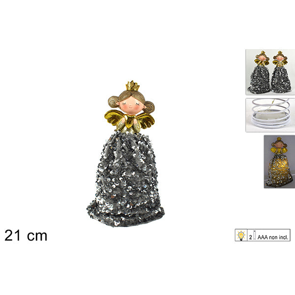 immagine-1-due-esse-christmas-angelo-21cm-cabito-paillettes-silv-ean-8053482066929