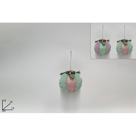 immagine-1-due-esse-christmas-appendino-palla-15cm-con-pelliccia-ean-8053482174761