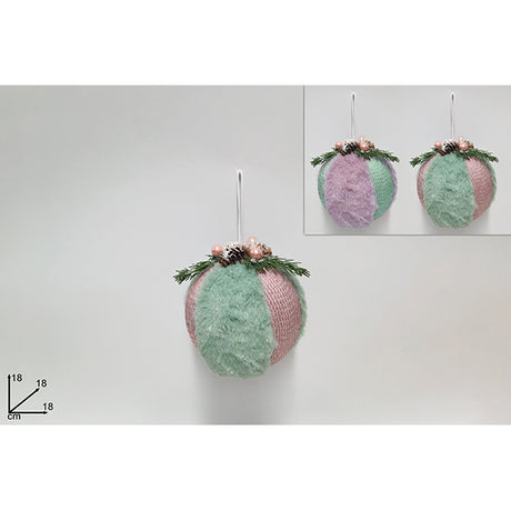 immagine-1-due-esse-christmas-appendino-palla-18cm-con-pelliccia-ean-8053482174754