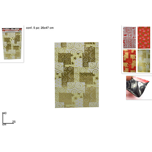 immagine-1-due-esse-christmas-buste-regalo-natalizie-25x40cm-5pz-ean-8033113440106