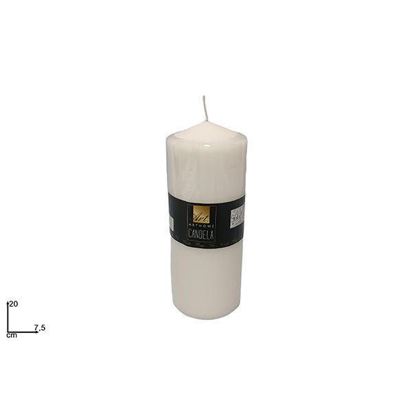 immagine-1-due-esse-christmas-candela-20x7.5cm-biancoart.-cz3080-ean-8034048347386